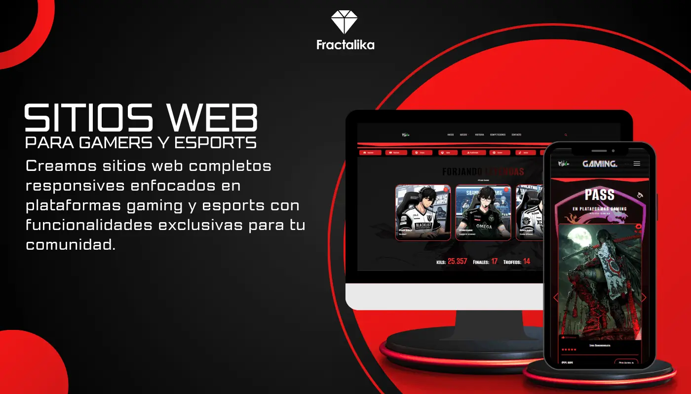 Landing Page html css Gamer y Esport - desarrollo de sistemas web